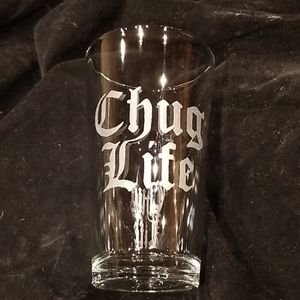 Personally Hand etched glass...